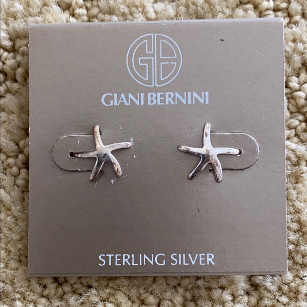 Giani Bernini sterling silver starfish studs